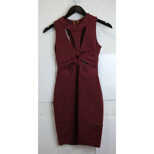 Colcci Cocktail Dress - Maroon - Sm